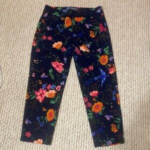 Old Navy Floral Ankle Pants - Multicolor - size 4